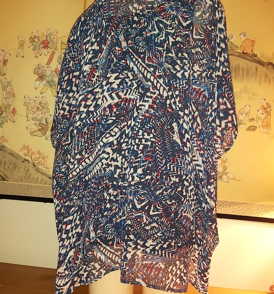 DeX Short Sleeved BOHO Kimono (Fits XXL) - Picture 4 of 4